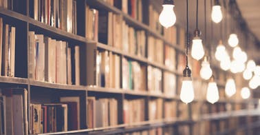 book shelves representing a skills audit 