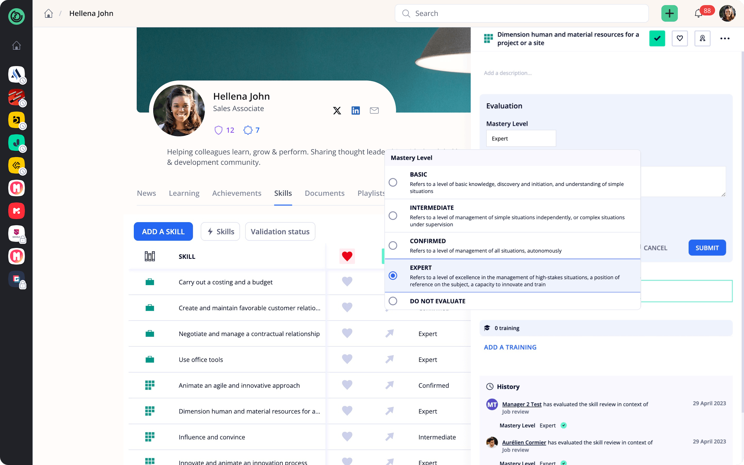 learner-skills-mastery-level